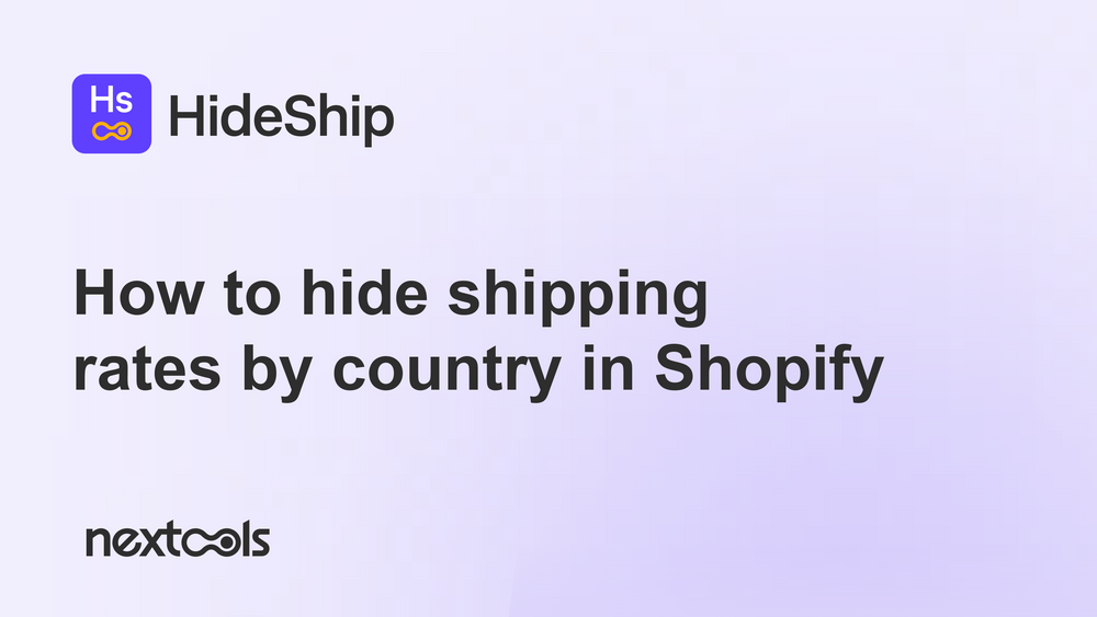 How to Hide Shipping Rates by Country in Shopify