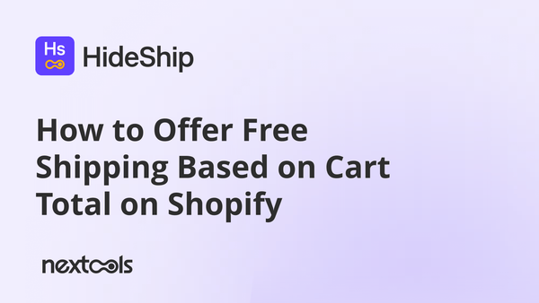 How to Offer Free Shipping Based on Cart Total on Shopify